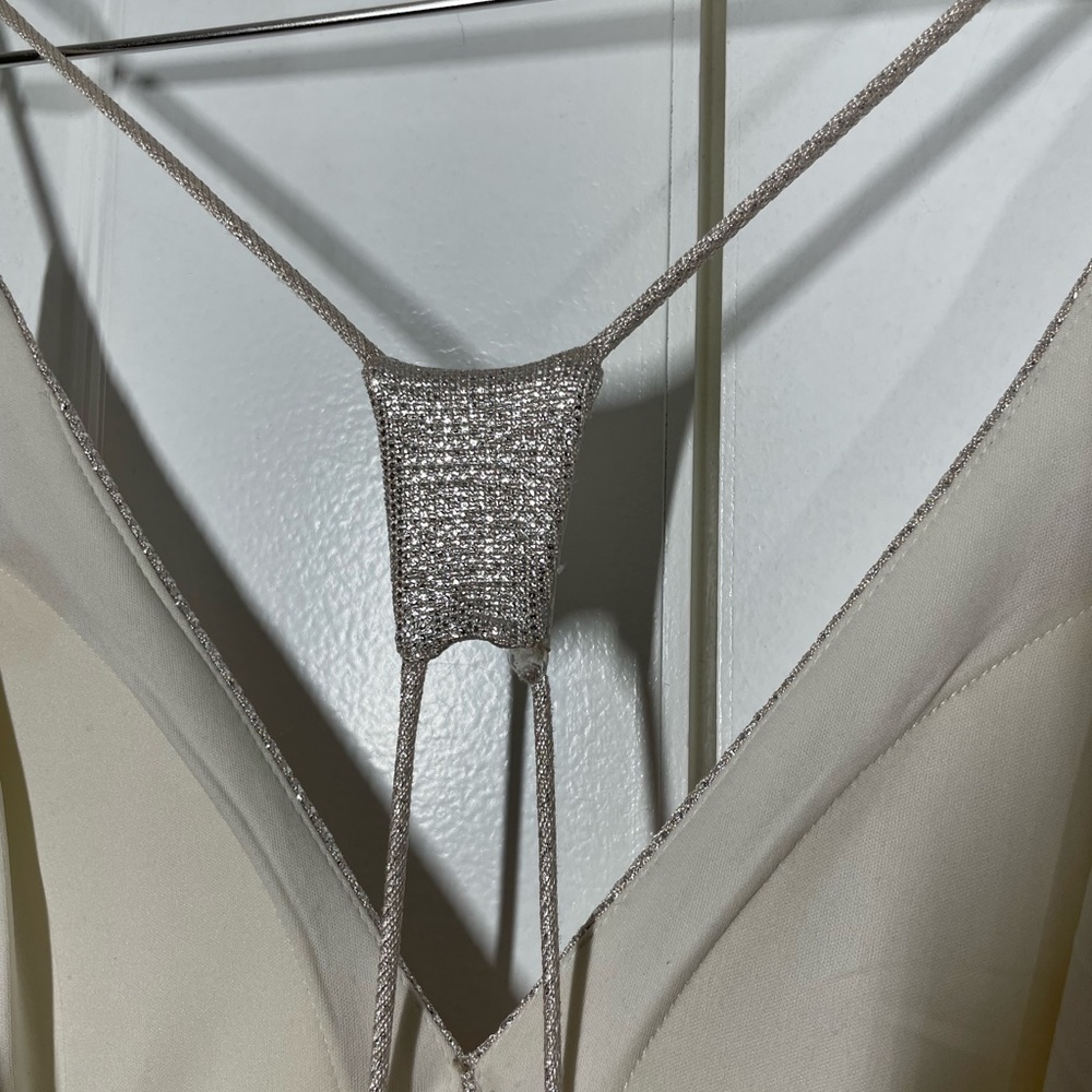 Aidan Mattox Silver Column Dress size 14 NWT - Picture 13 of 13